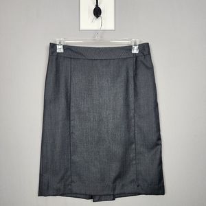 Merona Grey Pinstripe Straight Skirt Mini Sz 10